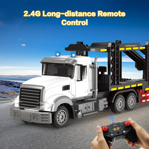 ماشین کنترلی تریلی خودرو بر بزرگ Remote Control TRANSPORT TRUCK مقیاس 1:24_اسباب بازی